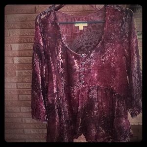 Gorgeous blouse, Raspberry Wine colored
